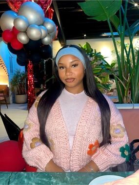 28” straight 5x5 human hair wig